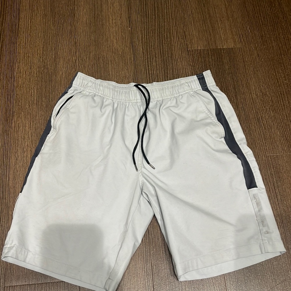 Medium gray athletic shorts